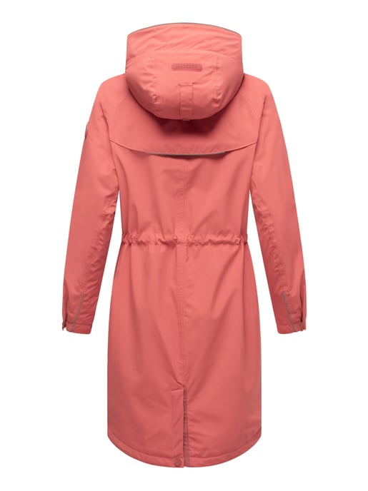 Marikoo lange Damen Übergangsjacke mit Teddyfutter & Kapuze – Megumii - Image 4
