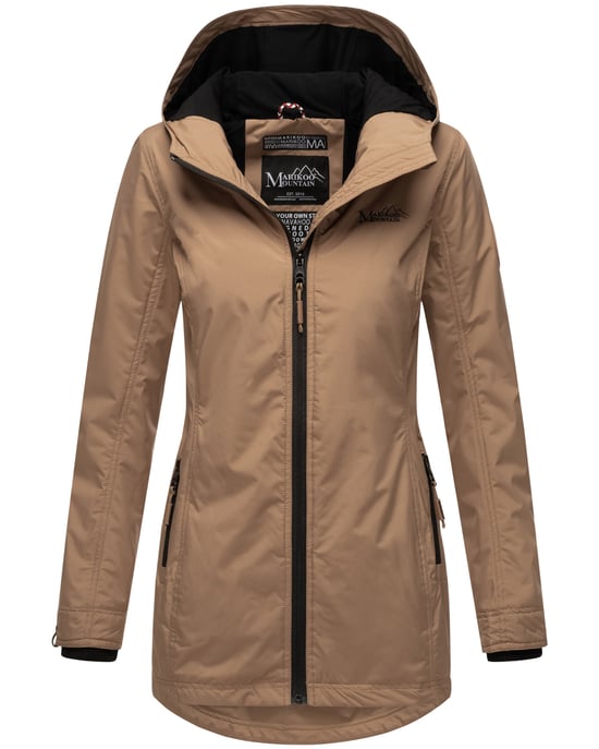 Marikoo Damen Übergangsjacke Honigbeere mit Kapuze - Image 1