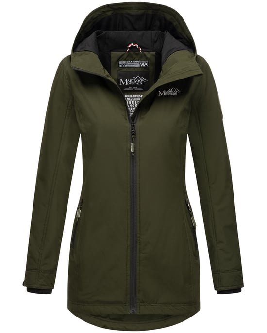 Marikoo Damen Übergangsjacke Honigbeere mit Kapuze - Image 1