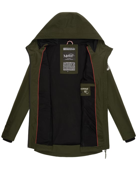 Marikoo Damen Übergangsjacke Honigbeere mit Kapuze - Image 6