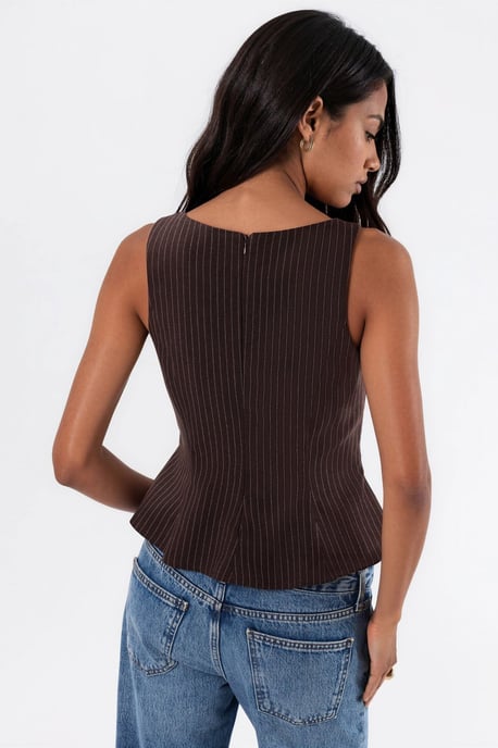 Ärmelloses Peplum-Top - Image 3