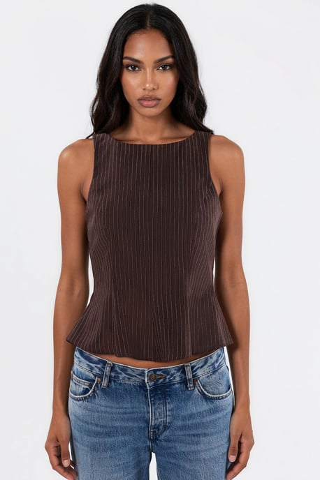Ärmelloses Peplum-Top - Image 6