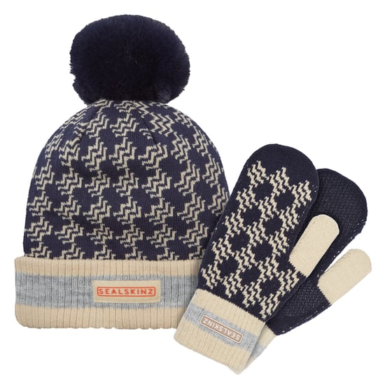 Wasserdichter Bobble Hut mit gestrickten Handschuhen für Männer und Frauen - Image 1