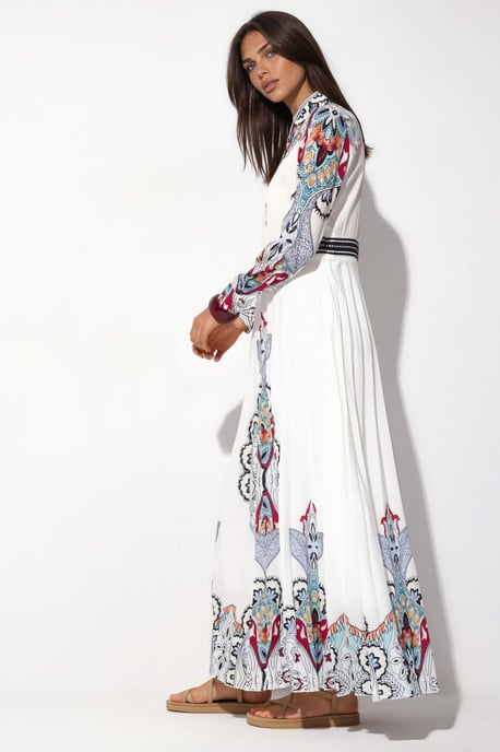 Gemustertes Langwährendes Maxikleid - Image 2