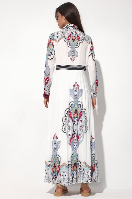 Gemustertes Langwährendes Maxikleid - Image 3
