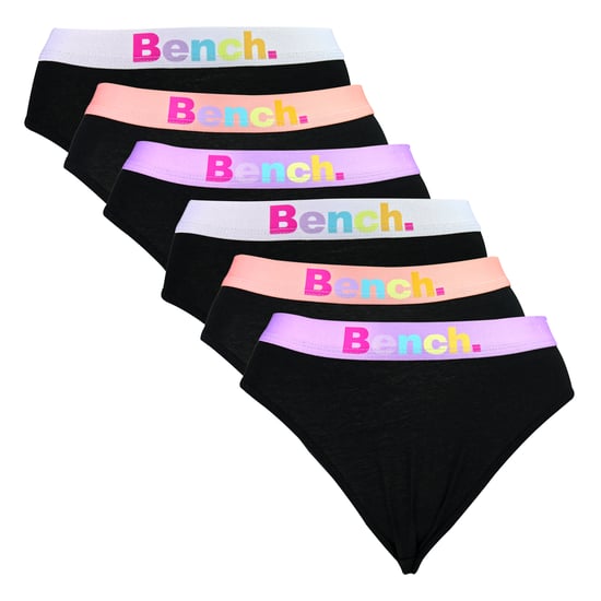 6er Pack Mädchen Schwarze Baumwoll-Stretch Slips Weich Atmungsaktive Alltagsunterwäsche - Image 1