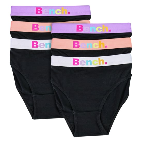 6er Pack Mädchen Schwarze Baumwoll-Stretch Slips Weich Atmungsaktive Alltagsunterwäsche - Image 2