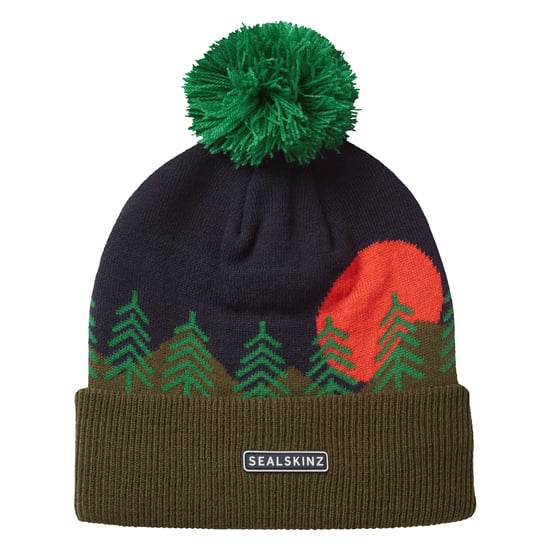 Wasserdichte Winter-Szenen-Mütze mit Pompon für Herren und Damen - Image 2