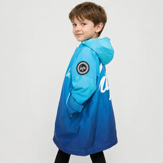 Blaues Verblasstes Jungen-Dry-Robe-Jacke Warmes Wechsel-Schwimm-Außenmantel - Image 3