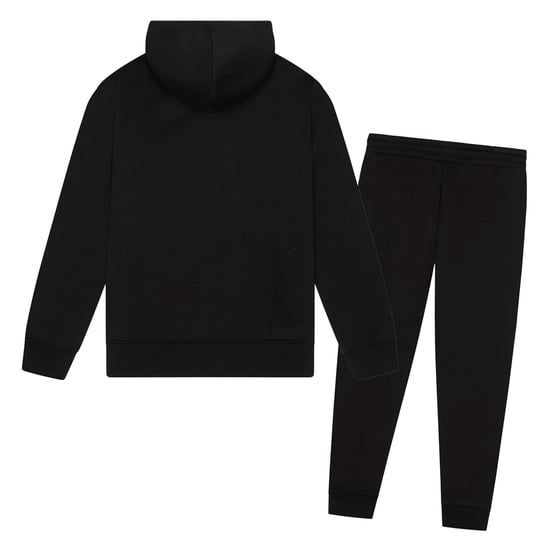 Mädchen Trainingsanzug Kinder Schwarze Kapuzenjacke und Jogginghose Lässiges Lounge-Set - Image 2