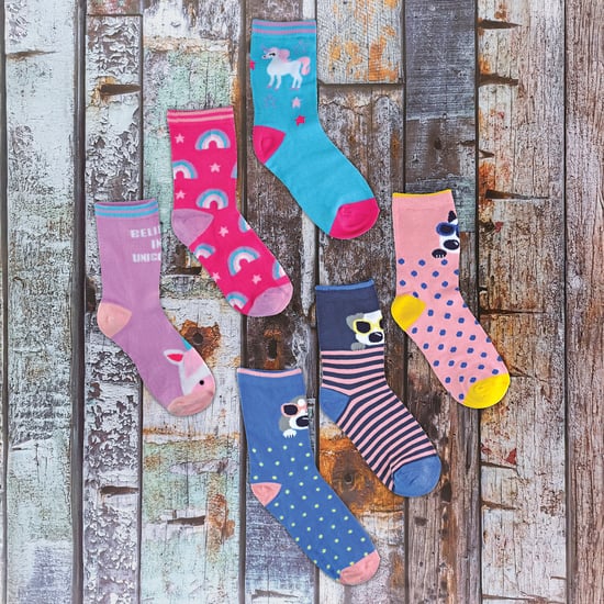 12er Pack Kinder Bambus Neuheiten Knöchelsocken mit lustigen Mustern für den Alltag - Image 3