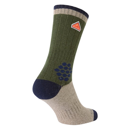 Recycelte Wolle Mid Farbblock Wander-Socken für Männer und Frauen - Image 2