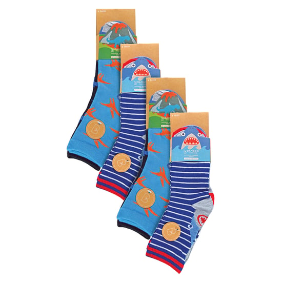 12er Pack Kinder Bambus Neuheiten Knöchelsocken mit lustigen Mustern für den Alltag - Image 2