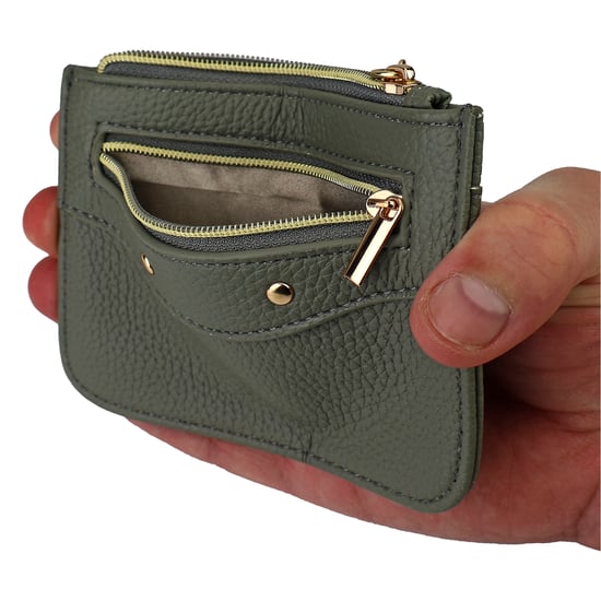 Damen Kunstleder Kartenhalter Slim Wallet mit mehreren Kartenfächern kompakte Gestaltung - Image 4