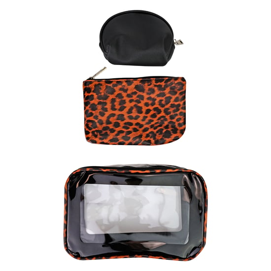 3-teiliges Damen Kosmetikbeutel-Set mit Leopardenmuster - Make-up- und Toilettenreise-Taschen - Image 2