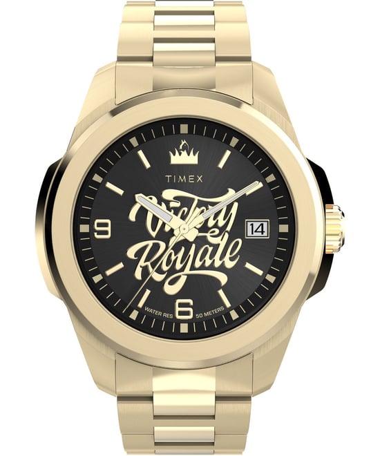Timex X Fortnite Essex Gold Herren Armbanduhr TW2Y47200 - Image 1