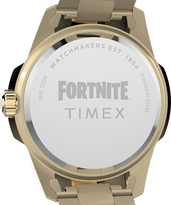 Timex X Fortnite Essex Gold Herren Armbanduhr TW2Y47200 - Image 3