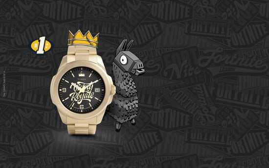 Timex X Fortnite Essex Gold Herren Armbanduhr TW2Y47200 - Image 5