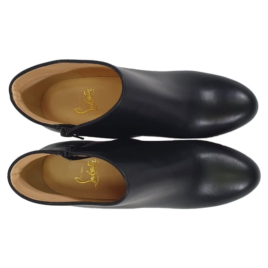 Christian Louboutin Belle 85 Stiefeletten aus schwarzem Kalbsleder - Image 5