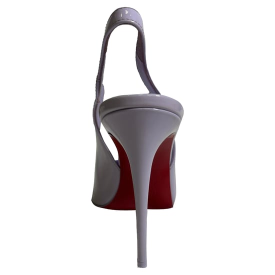 Christian Louboutin Hot Chick 100 Slingback-Pumps aus lila Lackleder - Image 4