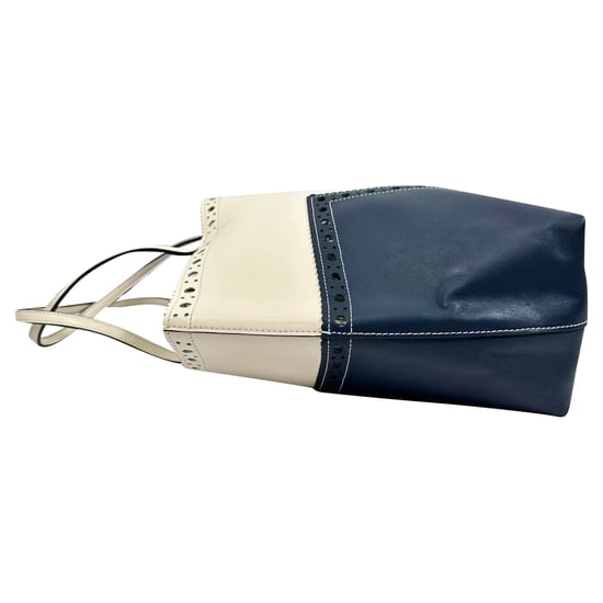 Tory Burch Brogue Tote Bag aus mehrfarbigem Leder - Image 5