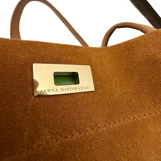 Anya Hindmarch Große Mortimer Tragetasche aus braunem Wildleder - Image 6