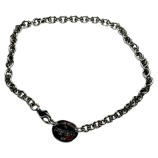 Tiffany & Co. Rückkehr zu Tiffany Oval Tag Halskette aus Sterlingsilber - Image 4