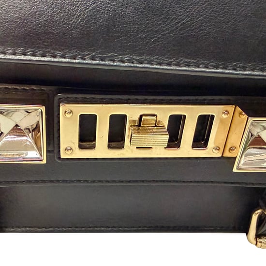 Proenza Schouler PS11 Klassische Tasche aus schwarzem Kalbleder - Image 2
