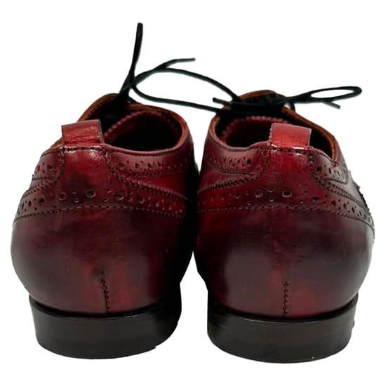 Burberry Schnür-Brogues aus burgunderfarbenem Leder - Image 2
