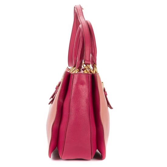 Two color Pushlock Tote Schultertasche - Image 4
