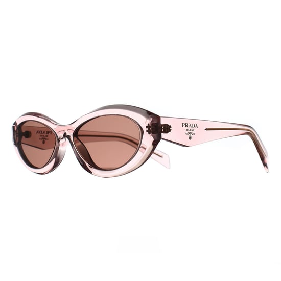 Prada PR26ZS 19Q10D transparent Pfirsich hellbraun Sonnenbrille - Image 2
