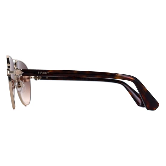 Burberry BE3167 110913 Sonnenbrille in Hellgoldbraun mit Farbverlauf - Image 3