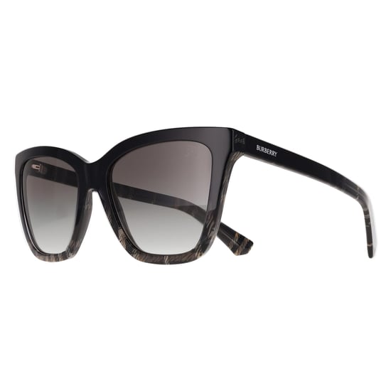 Burberry BE4470 420011 Sonnenbrille mit Karomuster in Grau und Farbverlauf - Image 2