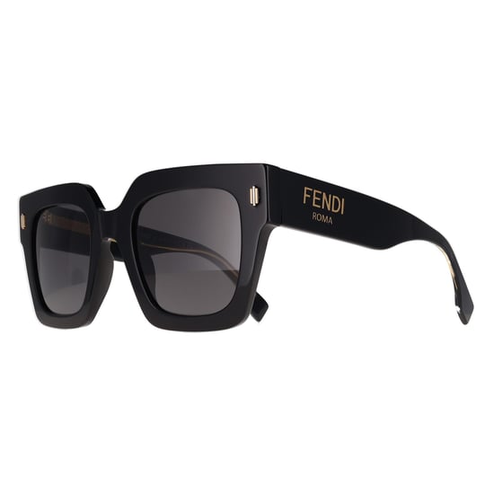 Fendi FE40101I Fendi Roma 01A glänzend schwarz rauchgrau Sonnenbrille - Image 2
