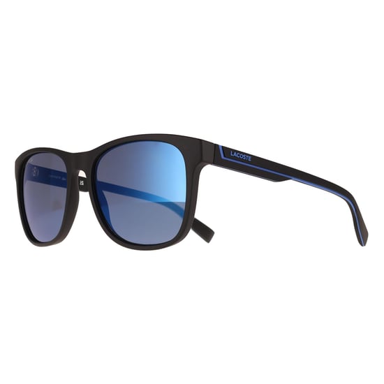 Lacoste L6031S 002 matt schwarz sild grau blau Spiegel Sonnenbrille - Image 2