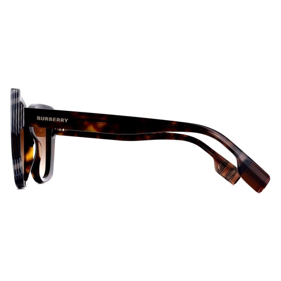 Burberry BE4393 Meryl 405313 Sonnenbrille in Dunkel-Havana mit Karomuster und braunem Farbverlauf - Image 3