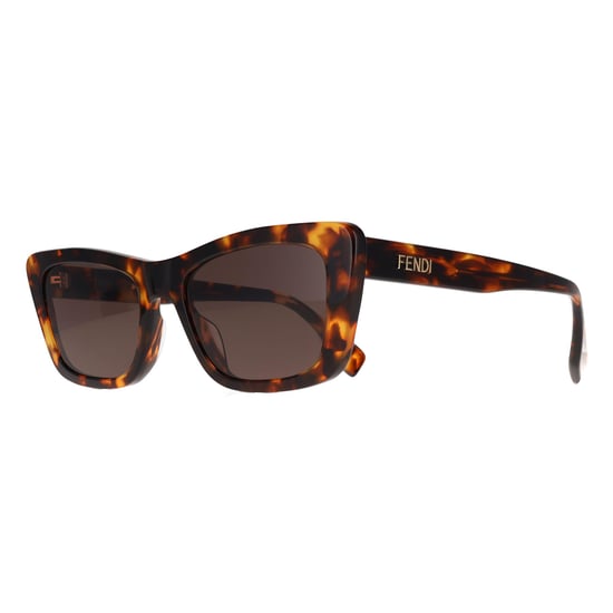 Fendi FE40185I Schriftzug 52N dunkel havannagrün Sonnenbrille - Image 2