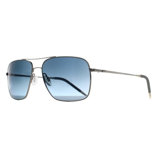 Oliver Peoples OV1150S Clifton 5036S3 Silber blauer Farbverlauf polarisierte Sonnenbrille - Image 2