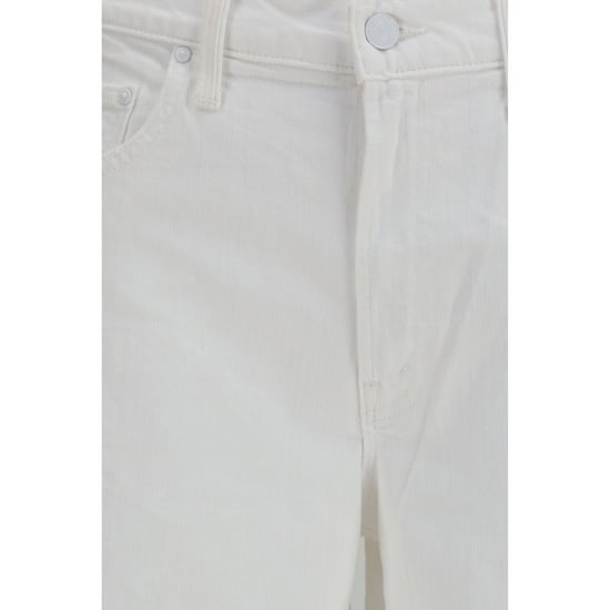 Mother Denim Weiße Baumwolljeans - Image 3