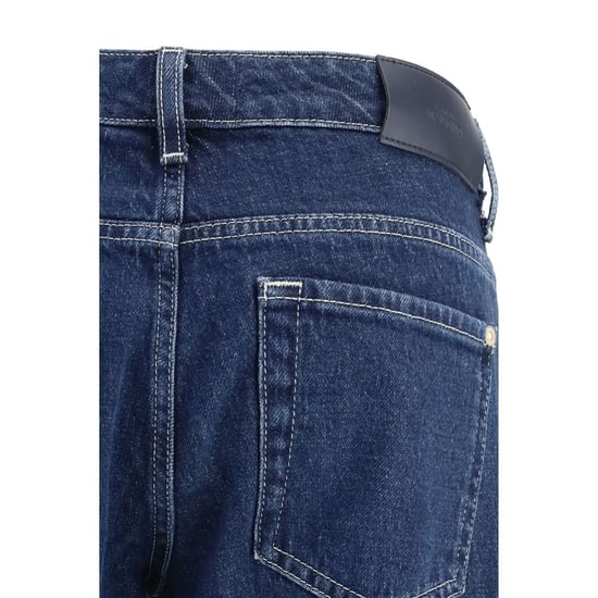 7FOR Blaue Baumwoll-Jeans im geraden Schnitt - Image 3