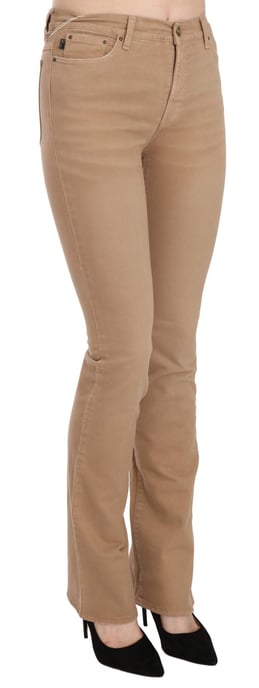 Just Cavalli Braune Baumwoll-Stretch-Hosen mit mittlerer Taille - Image 2