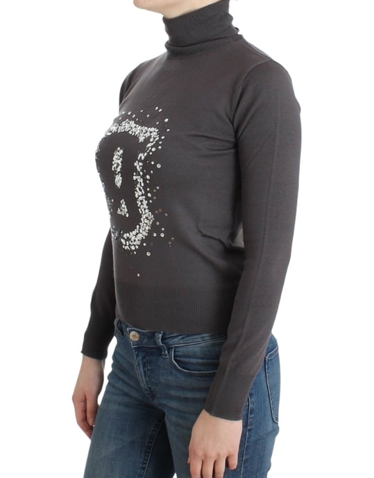 John Galliano Pull en coton à col roulé marron pour femme - Image 2