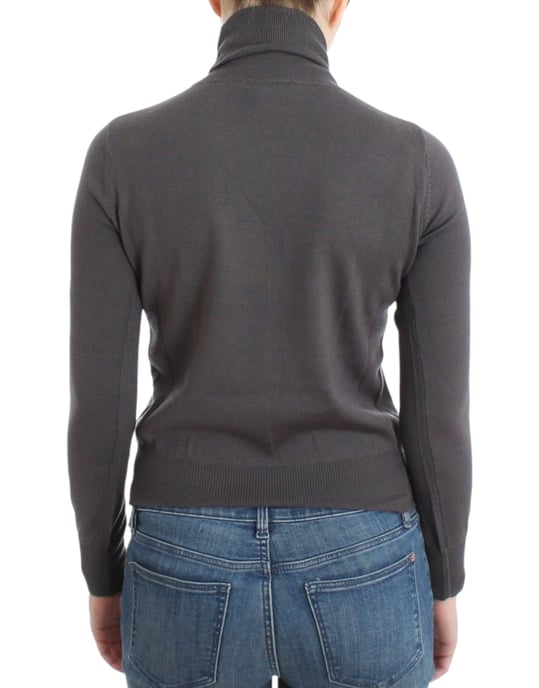 John Galliano Pull en coton à col roulé marron pour femme - Image 3