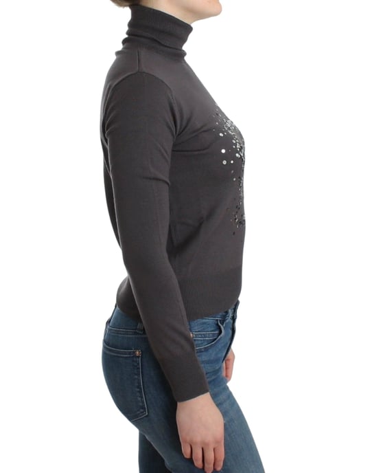 John Galliano Pull en coton à col roulé marron pour femme - Image 4
