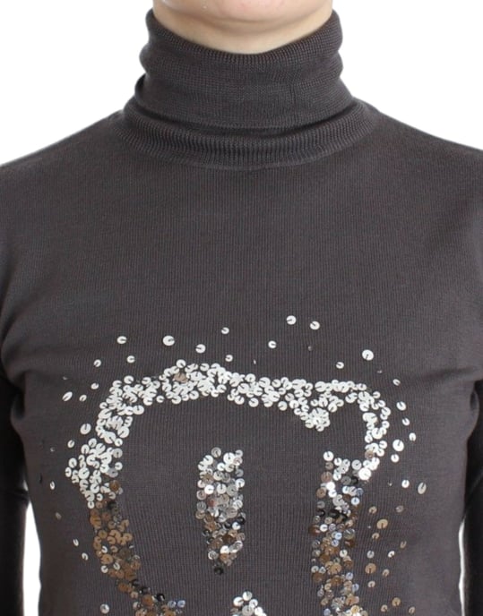 John Galliano Pull en coton à col roulé marron pour femme - Image 5