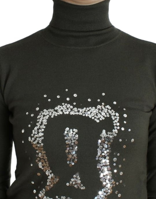 John Galliano Grüner Wollpullover mit Rollkragen - Image 5