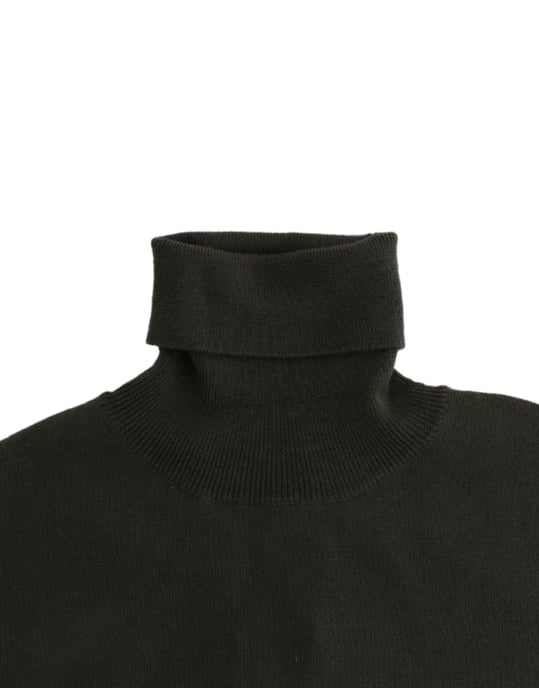 John Galliano Grüner Wollpullover mit Rollkragen - Image 6