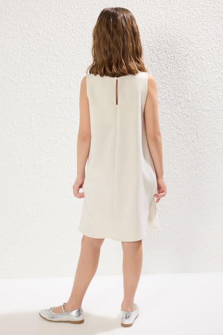 Mädchen Einfarbiges, normales Spaghettiträger-Freizeitkleid - Image 4