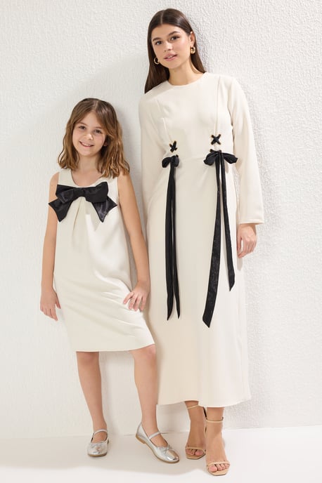 Mädchen Einfarbiges, normales Spaghettiträger-Freizeitkleid - Image 5