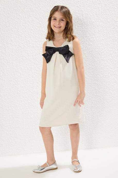 Mädchen Einfarbiges, normales Spaghettiträger-Freizeitkleid - Image 6
